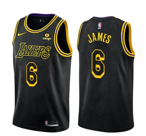 Youth Los Angeles Lakers #6 LeBron James Black Stitched Basketball Jersey